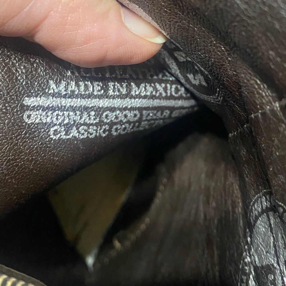 Black leather bootie with side lace accents. Ladies size 9. - Picture 9 of 15